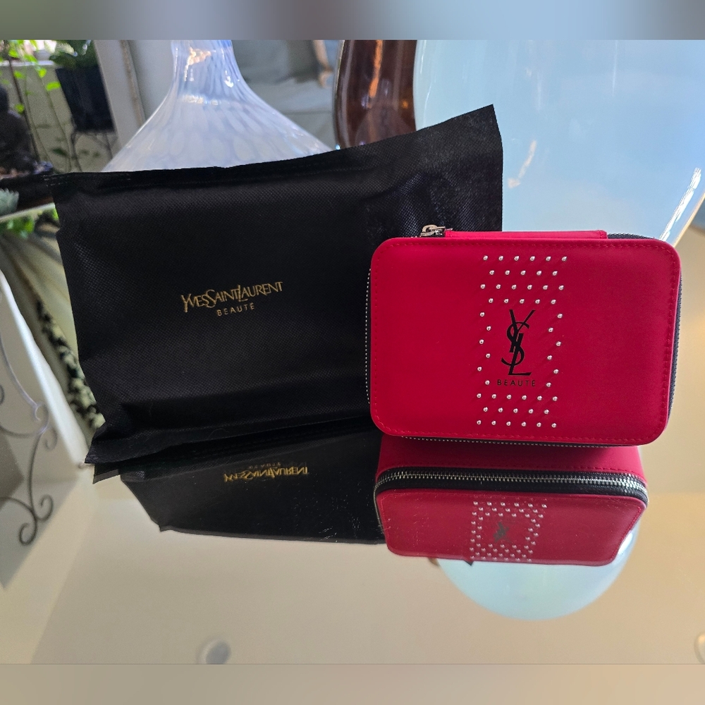Yves Saint Laurent YSL cosmetic box/red vanity case